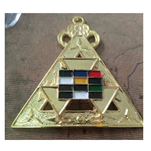 Maçonnique Regalia - Rose Croix 30e degré collier de bijoux de haute qualité avec bijou gratuit 3 couleurs ensembles bleu rouge violet avec des bijoux - Product Image 3