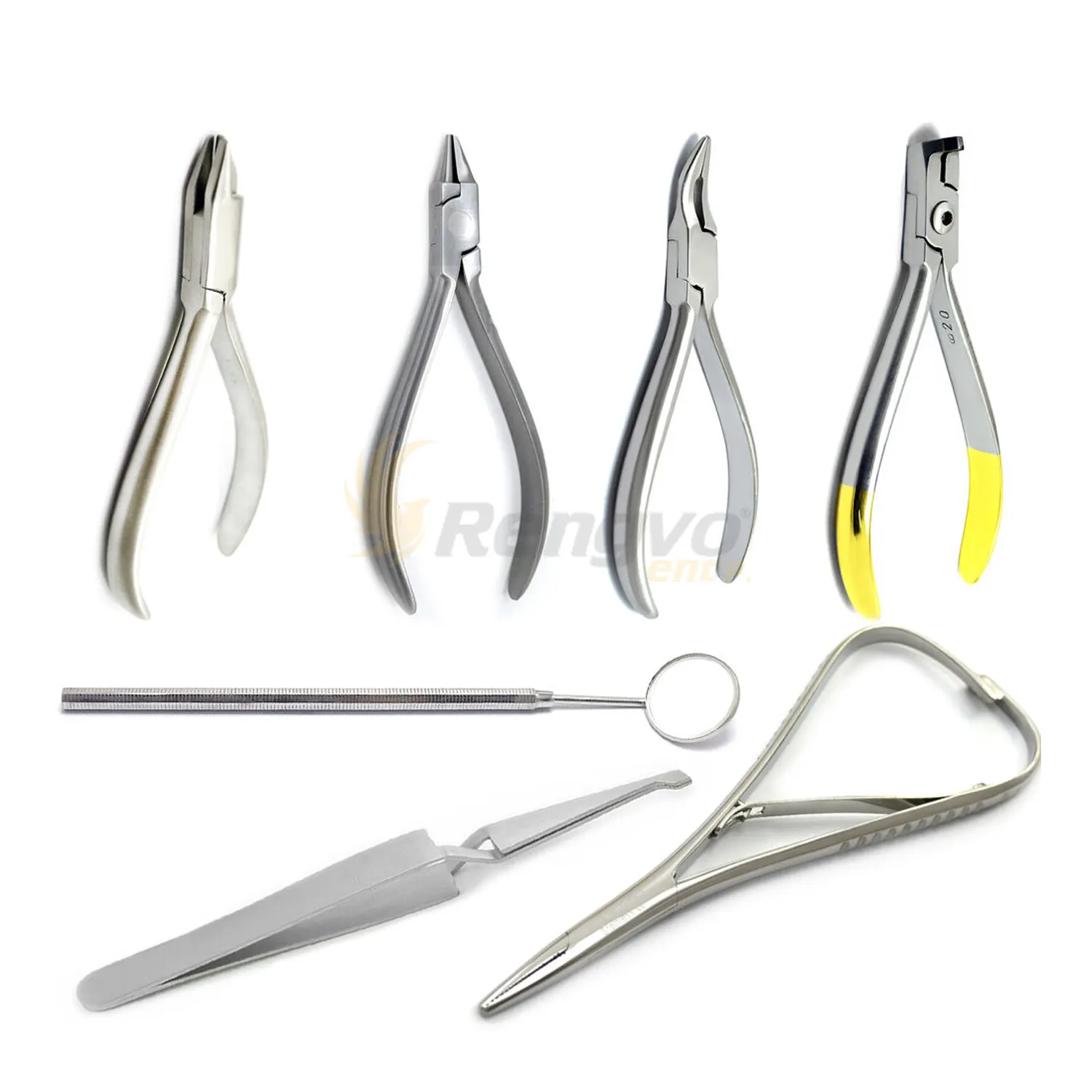Wire Arch Bending Pliers Bracket Tweezers Needle Holder Ligature Cutter Kit