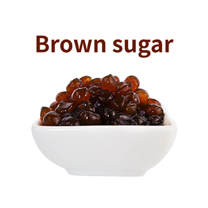 Perles de konjac aromatisées au sucre brun, faible en calories, minimalistes et très vendues (ingrédients pour bubble tea) avec 70 % de matière solide, prêtes à consommer - Product Image 2