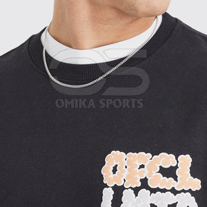Sweat-shirt imprimé bouffant pour hommes Pull ample à épaules tombantes avec illustration en relief pour des tenues cool - Product Image 4