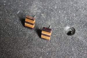 Pendientes de tuerca de diseño de color arcoíris de forma redonda con joyería de oreja de diseñador Vintage de madera de alta calidad pendientes de gota exagerados - Product Image 5