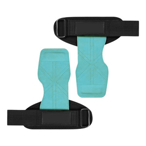 Bandes de poignet rembourrées en néoprène personnalisables unisexes pour l'haltérophilie, poignées en cuir, accessoires de sécurité pour la musculation, poignées de main - Product Image 2