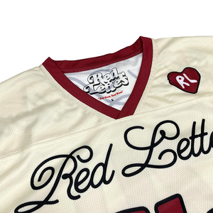 Camiseta Deportiva Retro de Fútbol Americano Personalizada de Alta Calidad, Estilo Holgado, con Malla Transpirable y Mangas Cortas - Product Image 2