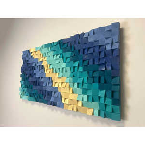 การตกแต่งผนังด้วยโมเสกไม้แซนด์แบงค์ ป้ายติดผนังที่มีสไตล์ - Product Image 1