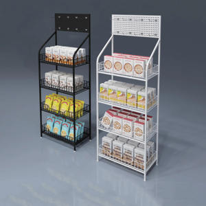 Estantes de exhibición de supermercado duraderos Estantes de organización de bocadillos de diseño moderno para tiendas minoristas y de conveniencia - Product Image 5