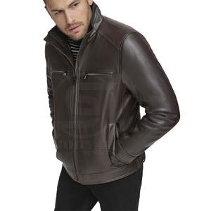 แจ็คเก็ตหนังสั่งตัดแบบใหม่ แจ็คเก็ตหนังสีพื้น ผลิตในปากีสถาน - Product Image 2