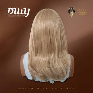 Isolde-DWY 18-Inch Glueless Lace Front Synthetic <b>Wig</b> High Quality Heat Resistant Fiber 32 Inches Stretched Layered Transparent - Product Image 3