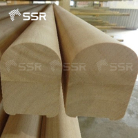 Main courante en bois d'hévéa à bon prix SSR VINA pour escalier Finition lisse Qualité AA AB Certifié FSC Fourniture OEM ODM B2B