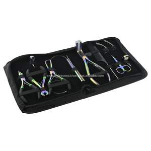 Vente chaude Extensions De Cheveux Outils En Acier Inoxydable Boucle Outil Microlinks Remover Pince À Presser Pince Bond Cutter Doigt De Séparation - Product Image 1