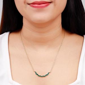 Hợp Thời Trang Vàng Ngọc <span class=keywords><strong>Nawab</strong></span> Vòng Cổ Chữ Thập Mô Hình Mạ Vàng Chuỗi Rắn Liên Kết Kim Cương Ngọc Trai Cho Món Quà Engagement Made Hợp Kim - Product Image 1