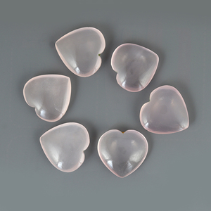 Cuarzo Rosa natural en forma de corazón cabujón corte de piedras preciosas sueltas 16MM hacer hermosas joyas de mayorista a bajo precio - Product Image 2