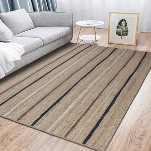 Tapis en jute indien réversible Kilim à boucles, salon, chambre à coucher, couloir, chambre d'amis, hôtel, bureau, tapis noué à la main - Product Image 4