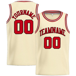 Débardeur de basket-ball beige pour homme, personnalisable avec nom, sport, ample, décontracté, été, quotidien, logo personnalisé, t-shirt - Product Image 6