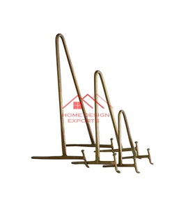 Soporte de 3 platos Soporte de plato de metal con acabado de oro antiguo para decoración de cocina de hotel en casa Uso de soporte de plato a precio mayorista - Product Image 1