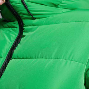 Chaquetas ligeras de invierno para hombre con capucha de manga larga abrigo de burbujas acolchado transpirable lona cierre de cremallera estilo de calle alta - Product Image 5
