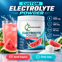 Fabricant de compléments alimentaires en poudre, étiquette de boisson énergétique, mélange d'hydratation Keto, boisson électrolytique