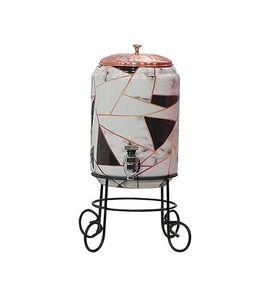 Distributeur d'eau en cuivre antique fabriqué à la main pour l'affichage élégant de la cuisine et l'hydratation quotidienne avec des propriétés améliorant la santé - Product Image 1