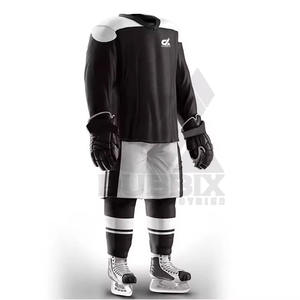 2024 conjunto de hockey sobre hielo de poliéster personalizado Unisex tamaño adulto hombres mujeres sublimado equipo uniforme pantalones ropa de hockey sobre hielo barata - Product Image 3
