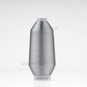 Fil métallique argenté brillant Adlon 150 Denier 2 plis (polyester/nylon/viscose) pour la broderie et l'artisanat ornemental - Product Image 6