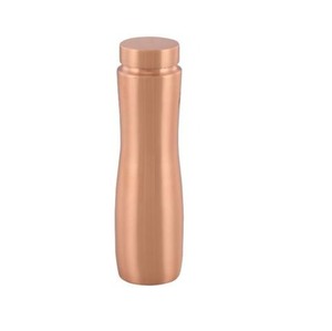 Diseño de revestimiento Botella de cobre puro con acabado dorado para agua potable Oficina y uso escolar Botella de cobre a prueba de fugas - Product Image 4