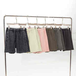 Conjunto de camiseta y pantalones cortos de verano con logotipo personalizado de alta calidad para hombre, ropa de calle informal, lavado con ácido al por mayor - Product Image 2