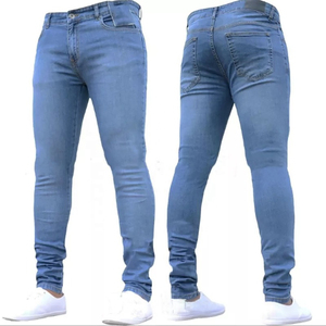 Pantalones de mezclilla informales personalizados, pantalones vaqueros de diferentes colores de talla grande para hombre, pantalones vaqueros de diseñador para hombre, pantalones vaqueros rectos con estilo para hombre - Product Image 2