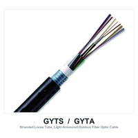 Kabel Serat Optik Luar Ruangan Berkualitas Tinggi GYTA GYTS Kabel Optik Berlapis Tabung Longgar Terlapis Baja 2-288 Core SM MM Kabel Komunikasi