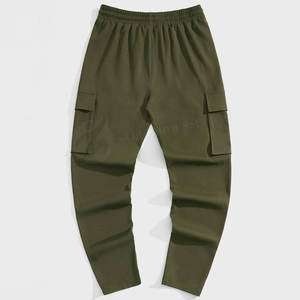 Hombres ligero nueva moda a prueba de viento holgado estilo táctico Streetwear Cargo pantalón personalizable Logo raya lateral corta - Product Image 2