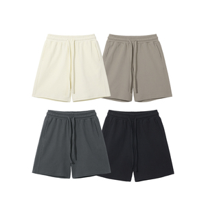 Pantalones cortos informales personalizados para hombre, pantalones cortos deportivos de verano para correr, pantalones cortos negros para hombre, tela de rizo de algodón - Product Image 5