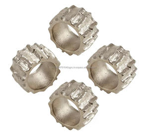 Offre Spéciale fait à la main fantaisie forme ronde rond rond porte-serviettes en papier de luxe pour la fête de mariage en gros - Product Image 1