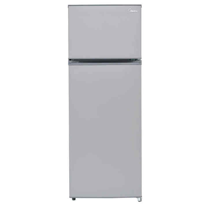 Midea MDRT210CCNLS 8-foot silver top-loading double-door portable home and RV freezer
