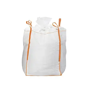 Gemaakt In Vietnam 100% Polypropyleen Pp 1000Kg Jumbo Bulkzak 1 Ton Big Bag Voor Zandvoeder Meststof Maïs Graan Fibcs
