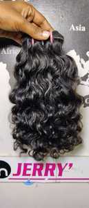 Extensiones de Cabello Virgen Remy Indio Sin Procesar, Trama a Máquina, Ondulado Profundo Suelto, Cutículas Alineadas, Tipo Peluca, Exportación Directa - Product Image 2