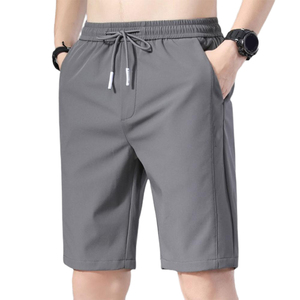 Shorts d'été décontractés pour hommes en gros Séchage rapide Logo personnalisé Mesh Spandex Polyester Motif solide Shorts écologiques en vente - Product Image 1