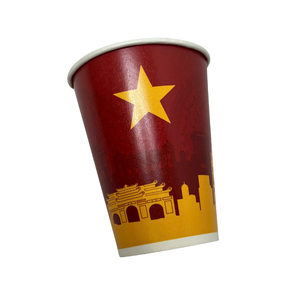 Vasos de Papel Kraft de Doble Pared Biodegradables de Grado Alimenticio Premium, Impresión Flexográfica con Logotipo Personalizado, Ecológicos, Desechables, para Bebidas, Envío Aéreo y Marítimo - Product Image 1