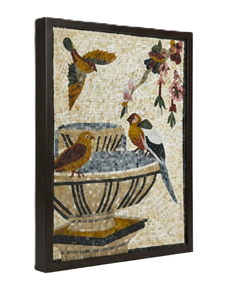 Arte de Mosaico Enmarcado de Pájaros Cantores, Decoración de Pared Moderna para el Hogar, Arte para Sala de Estar, Dormitorio, Oficina, Decoración de Pared Interior - Product Image 3