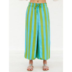 Pantalon évasé pour femme - Modal et mousseline respirants, taille élastique, coupe ample - Product Image 3