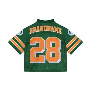 Camiseta de Fútbol Americano Vintage para Hombre, Diseño Holgado de Malla con Cuello en V, Estilo Corto para Deportes de Verano, Fabricante Personalizado - Product Image 4