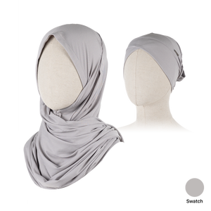 Totalmente personalizable 70x180cm Eid tamaño libre instantáneo musulmán Hijab venta al por mayor algodón poliéster mujer todas las estaciones TAKVA Infinity Hijab - Product Image 5