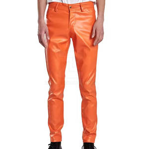 กางเกงหนังผู้ชายแบบใหม่ปี 2025 เอวกลาง น้ำหนักเบา สวมใส่สบาย สีเข้ม ระบายอากาศได้ดี คุณภาพสูง รับสกรีนโลโก้ - Product Image 1