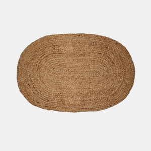 Premium Modern Jute Oval Rug Eco-Friendly Handmade Lightweight Non-Slip Natural Texture Fade-Resistant Finish Elegant Decor - Product Image 3