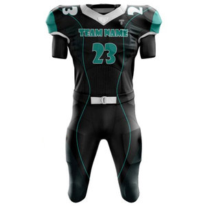 Nouveauté, maillot de football américain personnalisé imprimé avec le nom et le numéro de l'équipe, 100% polyester, haute qualité, pour hommes - Product Image 2