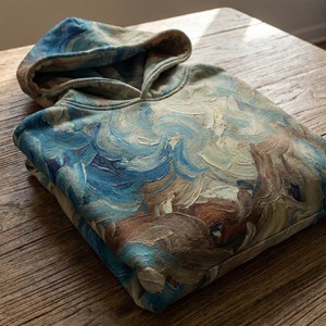 Sweat-shirt à capuche en molleton de coton épais, respirant, écologique, avec poche, pour homme, coupe classique vintage, motif graphique personnalisé, streetwear - Product Image 5