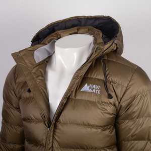 Navigate Gungla, chaqueta Reversible de lujo, abrigo de invierno con capucha, relleno de algodón y poliéster, abrigo largo con estampado de logotipo de piel informal, tambor recubierto - Product Image 2