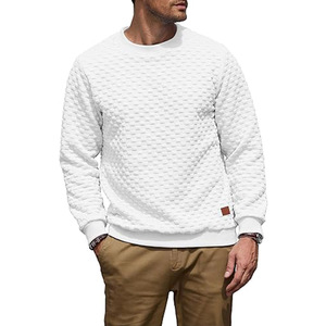 Sweatshirts en éponge française personnalisables de haute qualité pour hommes, vente en gros teinte unie pour les méthodes d'impression numérique d'hiver - Product Image 2