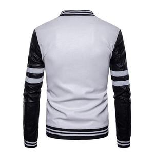 Blouson aviateur en cuir pour homme, style moto et motard, en toile et cuir de vachette, imperméable, personnalisable, avec capuche, pour l'hiver - Product Image 2