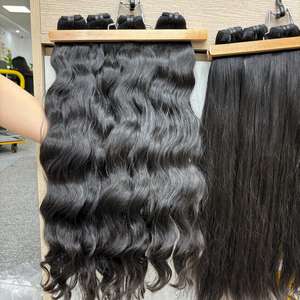 Vague naturelle de meilleure qualité dans les cheveux de trame, Extensions de cheveux crus en gros, à partir de cheveux humains crus - Product Image 2