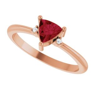 Anillo Stuller con Acentos de Oro Blanco de 14K, Modelo 72435:137P, Patrón Geométrico, Piedra Natural, Rodio, Certificado IGI, Anillo de Compromiso Fino - Product Image 5