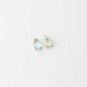 Colgante de Cristal en Forma de Lágrima, Color Rosa Agua, Violeta, Esmeralda, Zafiro, Pequeño, de Alta Calidad, Sin Níquel ni Plomo - Product Image 5