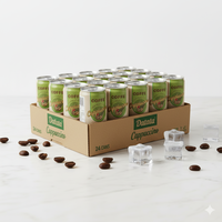 Boisson au café en conserve Cappuccino 250 ml en conserve de haute qualité - Échantillon gratuit